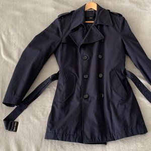 Hugo Boss Men’s Navy Double Breasted Trench